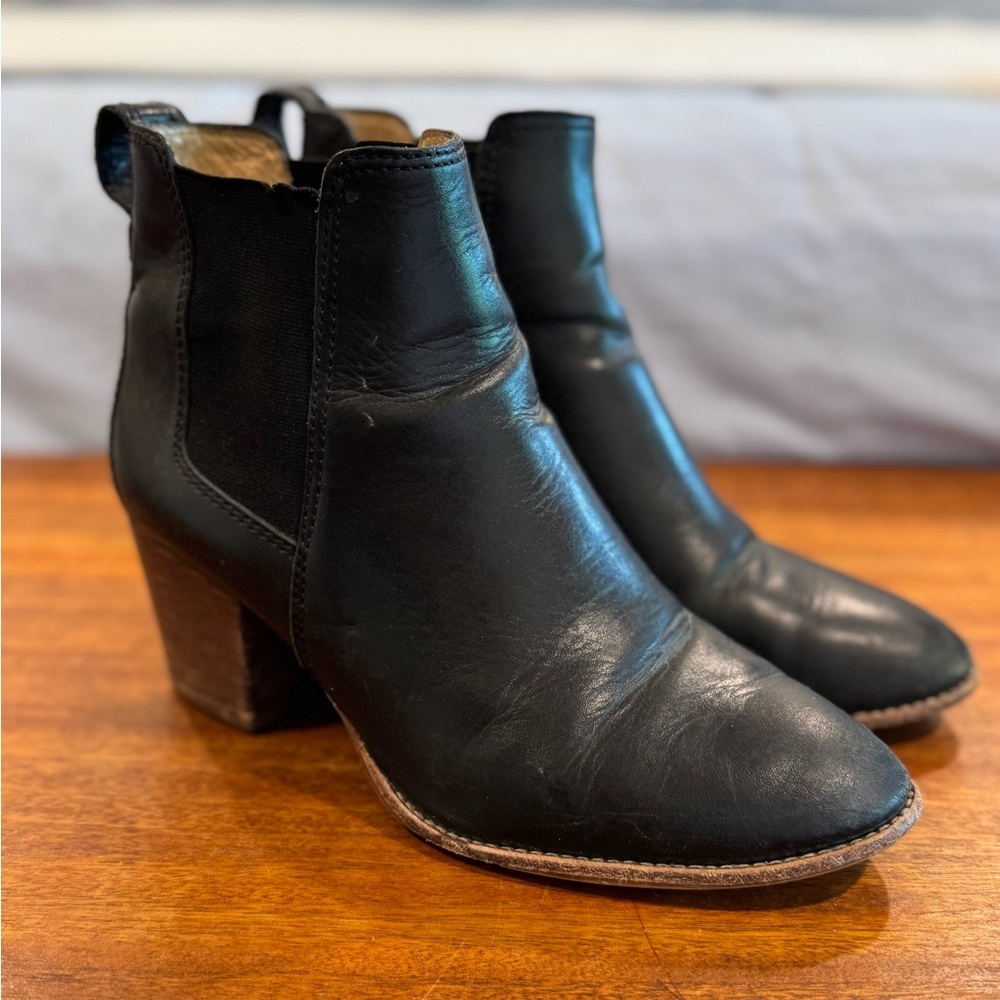 Madewell Black Regan Boots, Size 7